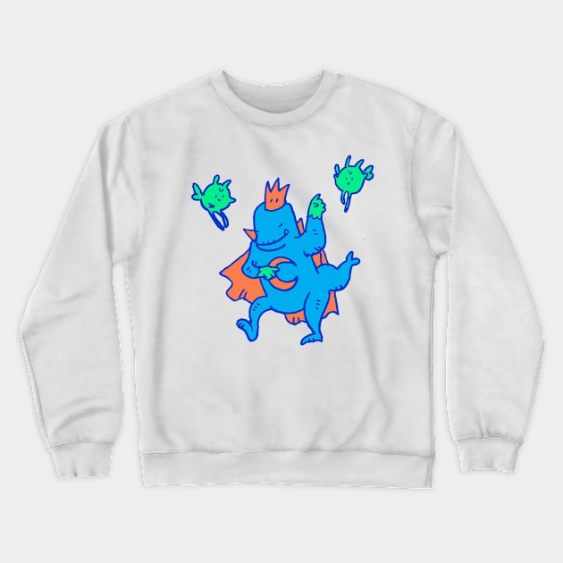 King Lizard and Freezys Crewneck Sweatshirt by mikejbecker